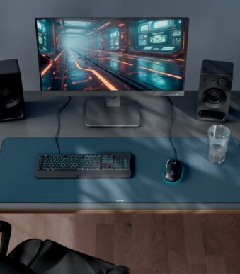 LEITZ Gaming Muismat, 1000 x 400 mm, donkergrijs