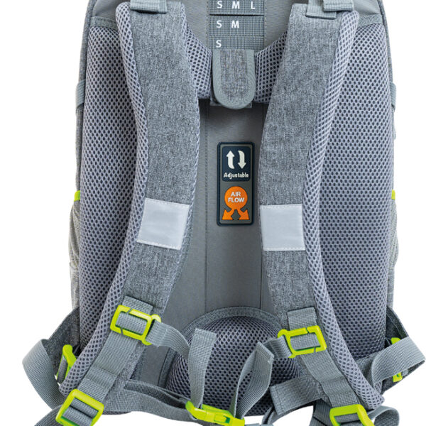 EBERHARD FABER Schoolrugzak X-Style, grijs/groen