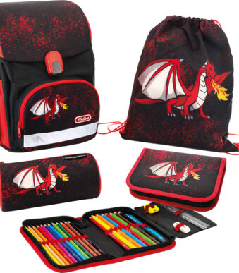 EBERHARD FABER Schooltas Set EFAlino Draak, 4-delig