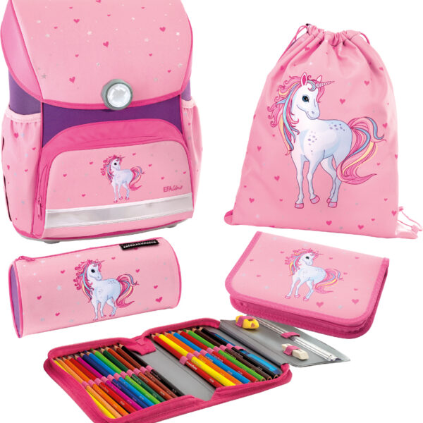 EBERHARD FABER Boekentas Set EFAlino Eenhoorn, 4-delig