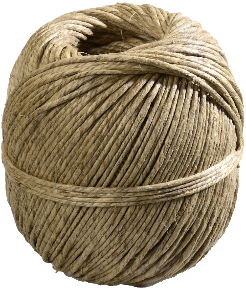 Verpakkingskoord van bast, 20 m, sterk