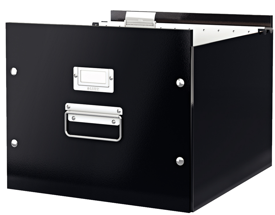 LEITZ hangmappenbox Click & Store zwart A4 LEITZ hangmappenbox Click & Store zwart A4
