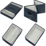 LEITZ Opbergbox van stof, maat S, set van 2, fluweelgrijs