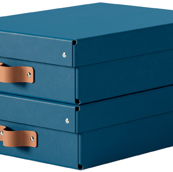 LEITZ Opbergdoos-set Puro, karton, 8 liter, nachtblauw