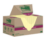 Post-it Super Sticky gerecyclede notitieblokjes, 47,6 x 47,6 mm, geel