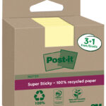 Post-it Super Sticky zelfklevende notitieblokjes, 76 x 76 mm, geel