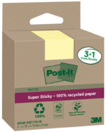 Post-it Super Sticky zelfklevende notitieblokjes, 76 x 76 mm, geel