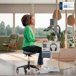 LEITZ Zithokker Ergo Active met wielen en balanscomfortzitting