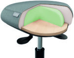 LEITZ Zithokker Ergo Active met wielen en balanscomfortzitting