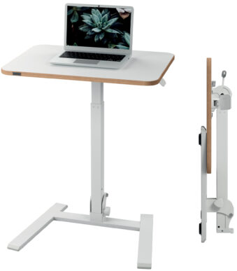 LEITZ Ergo Compact zit-sta werkstation, inklapbaar, wit