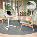 LEITZ Ergo Compact zit-sta werkstation, inklapbaar, wit