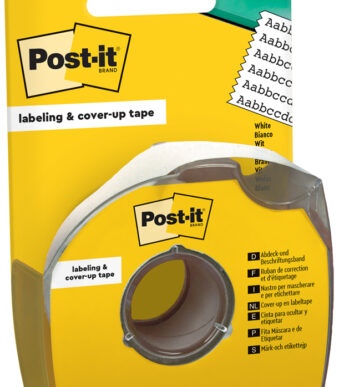 Post-it afdekkings- en beschriftingsband, 25,4 x 17,7 m, wit