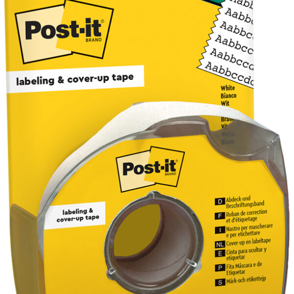 Post-it afdekkings- en beschriftingsband, 25,4 x 17,7 m, wit