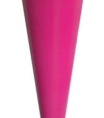 Roze knutselhoorn met sluiting, 700 mm