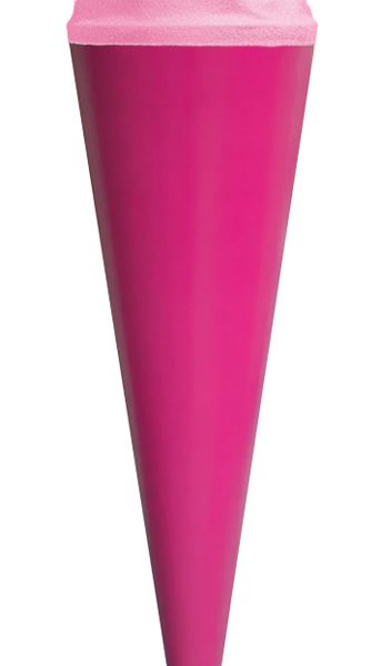 Roze knutselhoorn met sluiting, 700 mm