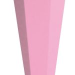 Roze schoolkraag met sluiting, 85 cm