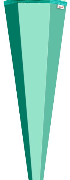 Knutselcornuut met sluiting, 850 mm, mintgroen