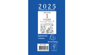 Neutraal dagkalendertje 2025, 65 x 97 mm