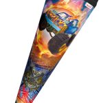 Schoudertasje 'Monstertruck Brand', rond, 70 cm