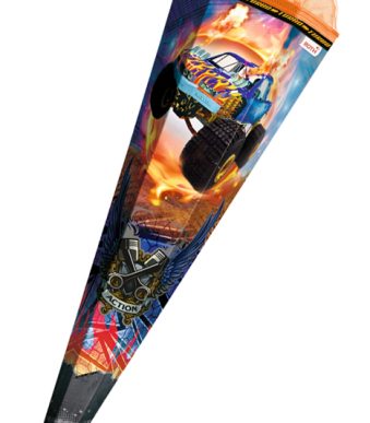 Roth schoudertornister 'Monstertruck Fire', hoekig, 85 cm.