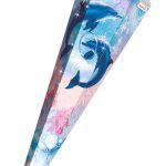 Roth Schultüte 'Dolfijnen', rechthoekig, 85 cm, met effect.