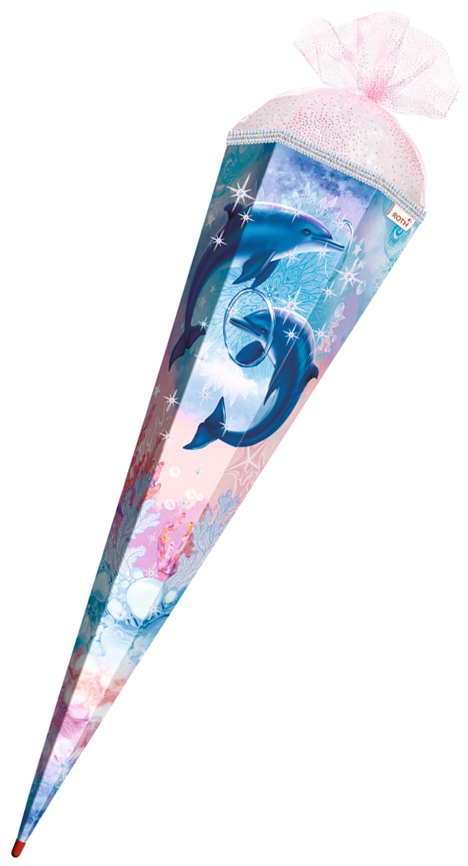 Roth Schultüte 'Dolfijnen', rechthoekig, 85 cm, met effect. Roth Schultüte 'Dolfijnen', rechthoekig, 85 cm, met effect.