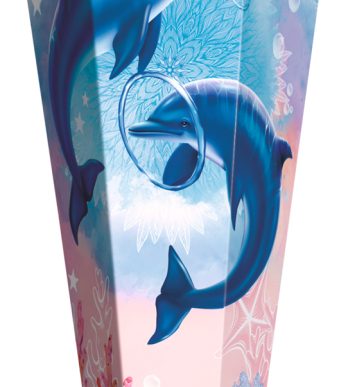 Schoudertashouder 'Dolfijnen', rechthoekig, 850 mm