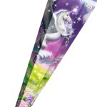 Houten schoolkegel 'Magische Pegasus', rechthoekig, 85 cm, met effect.