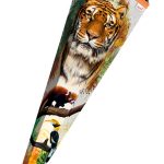 Schooltascone 'Tijger', hoekig, 85 cm