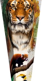 Schooltascone 'Tijger', hoekig, 85 cm