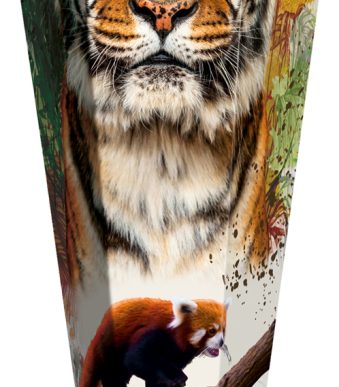 Schooltascone 'Tijger', hoekig, 85 cm