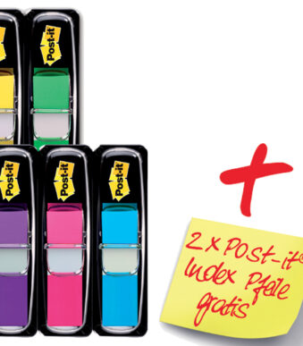 Post-it Index Mini markers, 11,9 x 43,2 mm, 8+2 gratis