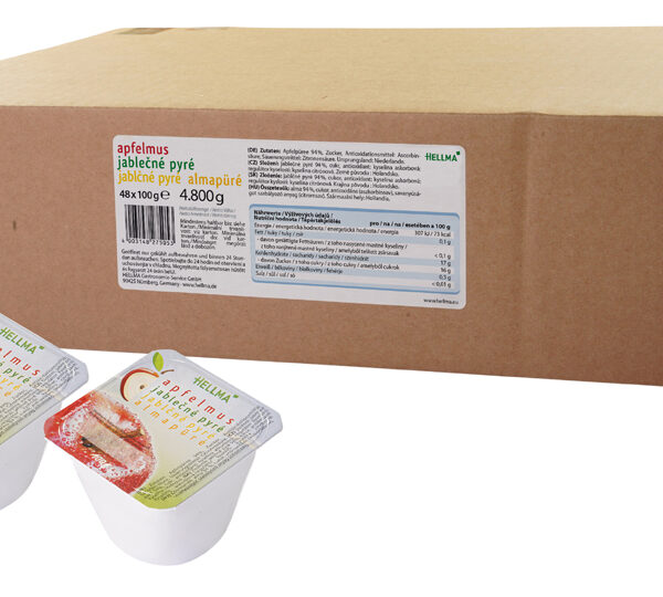 HELLMA Appelmoes, 48 porties à 100 g