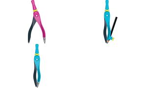 Maped passer Kid'Z 360° draaibaar voor kinderen vanaf 6 jaar, gekleurd