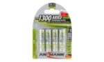 ANSMANN Oplaadbare AA batterijen NiMH 1300 mAh, 4 stuks