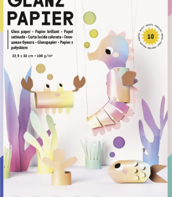 folia Glanzpapier Rainbow, 225 x 320 mm, 100 g/m², 10 vel