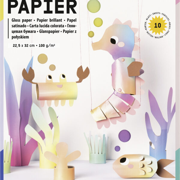 folia Glanzpapier Rainbow, 225 x 320 mm, 100 g/m², 10 vel