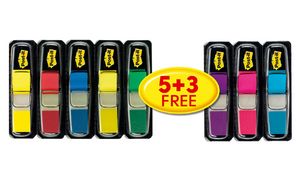 Post-it index markers mini 11,9 x 43,2 mm, 5+3 gratis