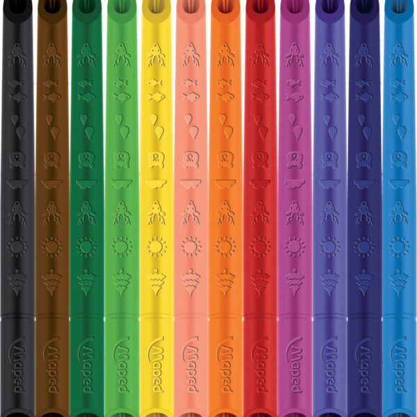 Maped driehoekige kleurpotloden COLOR'PEPS INFINITY, 12 stuks in etui
