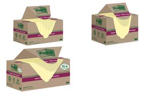 Post-it Super Sticky zelfklevende notitieblokjes, 76 x 76 mm, geel