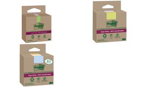 Post-it Super Sticky gerecyclede notes, 76 x 76 mm, gekleurd