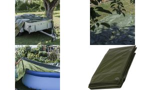 dm Afdekzeil, 10 x 12 m, groen, 150 g