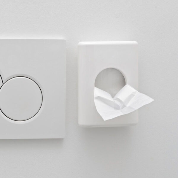 HYGOSTAR hygiënezakjesdispenser kunststof wit