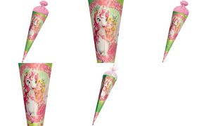 Roth Schouderlint 'Fairy', roze/groen/wit