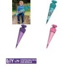 Lege ronde opvulhuls voor schooltassen, 700 mm, wit