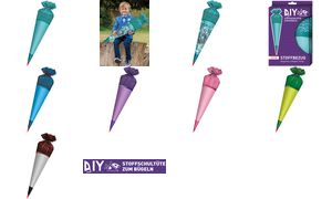 Lege ronde opvulhuls voor schooltassen, 700 mm, wit