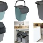 EDA sorteerbak TriHome 40 liter, cementgrijs/antraciet