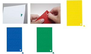 MAUL magneet symbolen driehoek 10x10mm geel