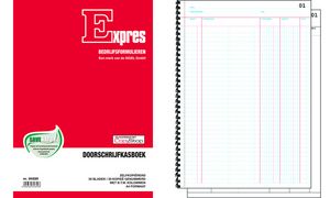 Doorschrijfcassaboek met btw-kolommen, 100 vellenbladen