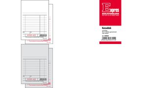 Sigel kassablok wit met carbon 100x158mm 2x50 vel genummerd